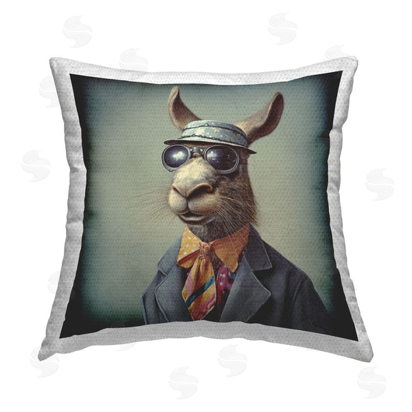 Stupell Industries Lazar Studio | Vintage Animal In Fashion Printed Throw Pillow