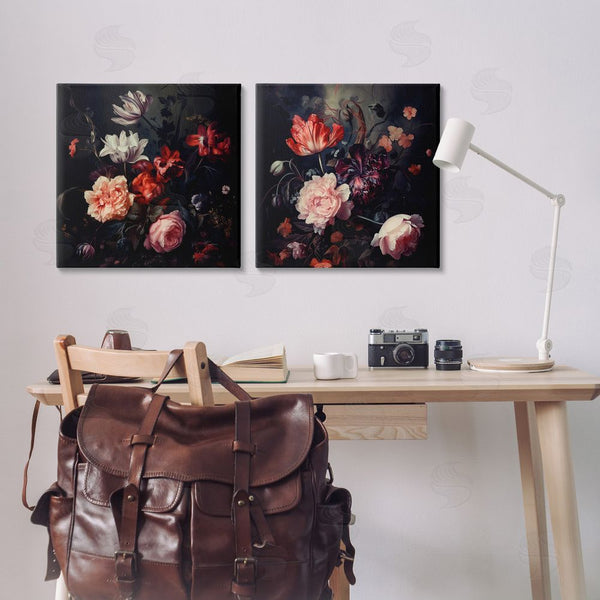 Stupell Industries Lazar Studio | Vintage Bouquet On Black Wall Art