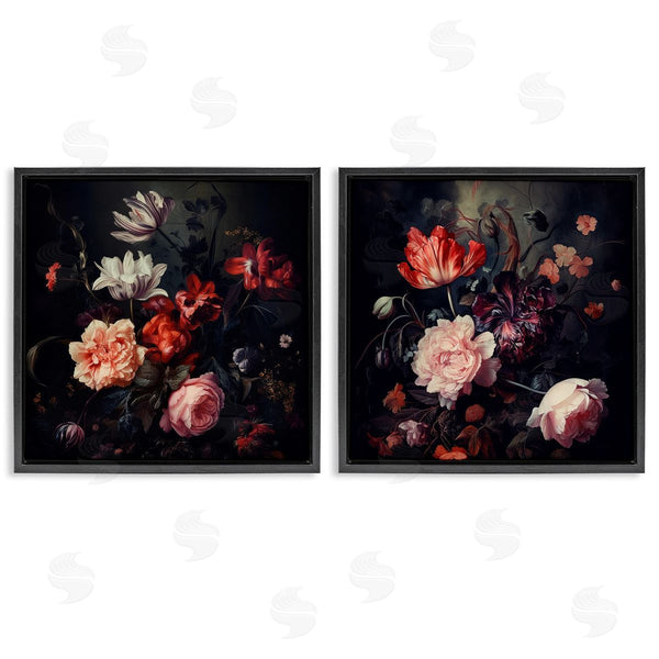 Stupell Industries Lazar Studio | Vintage Bouquet On Black Wall Art