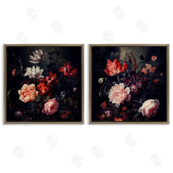 Stupell Industries Lazar Studio | Vintage Bouquet On Black Wall Art