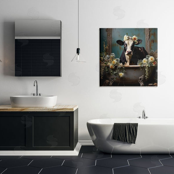 Stupell Industries Lazar Studio | Vintage Cow In Bathtub Wall Art