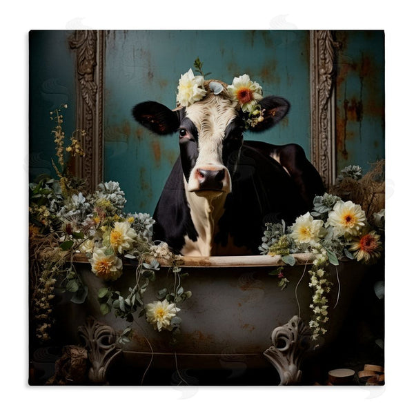 stupell industries Lazar Studio | Vintage Cow in Bathtub Wall Art