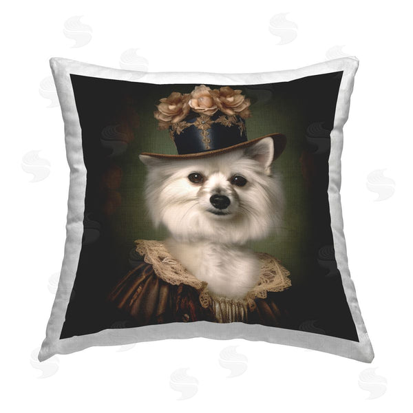 stupell industries Lazar Studio | Vintage Style Dog Portrait Printed Throw Pillow