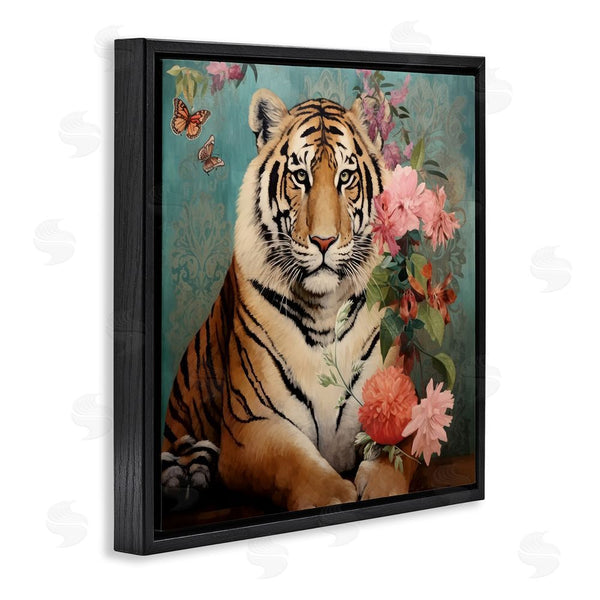 Stupell Industries Lazar Studio | Vintage Tiger & Bouquet Wall Art