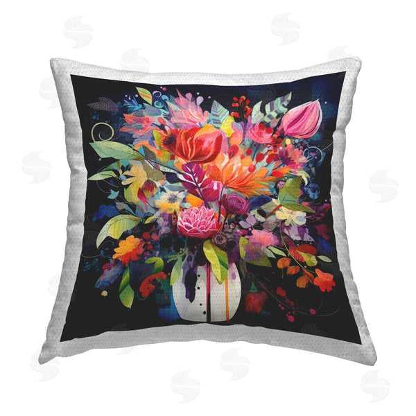 Stupell Industries Lazar Studio | Vivid Flower Expression Printed Throw Pillow