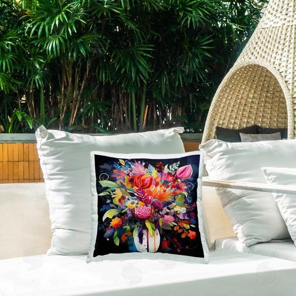 Stupell Industries Lazar Studio | Vivid Flower Expression Printed Throw Pillow