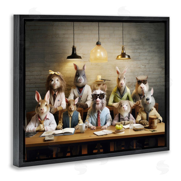 Stupell Industries Lazar Studio | Wild Animals At Table Wall Art