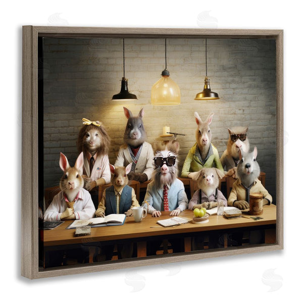 Stupell Industries Lazar Studio | Wild Animals At Table Wall Art