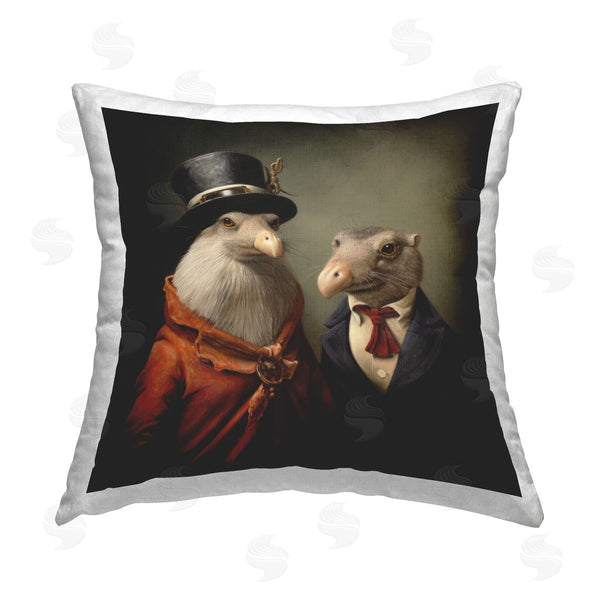 stupell industries Lazar Studio | Wild Animals Vintage Fashion Printed Throw Pillow