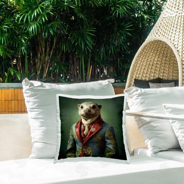 Stupell Industries Lazar Studio | Wild Otter Fashionable Suit Printed Throw Pillow