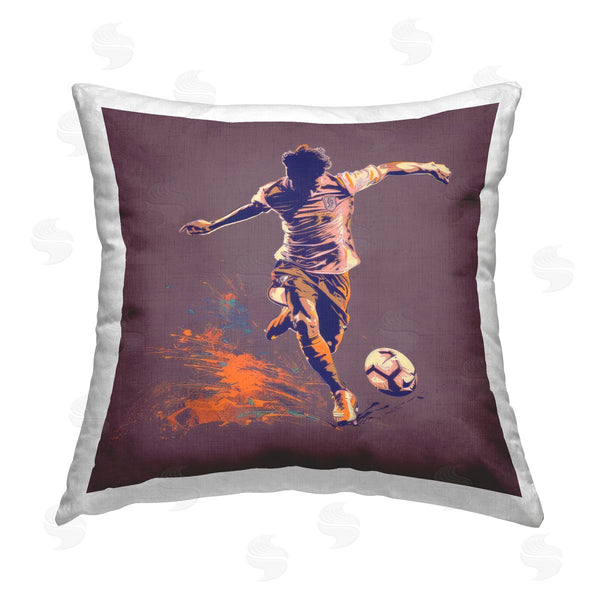 stupell industries Lazar Studio | Winning Goal Abstract Athlete Printed Throw Pillow