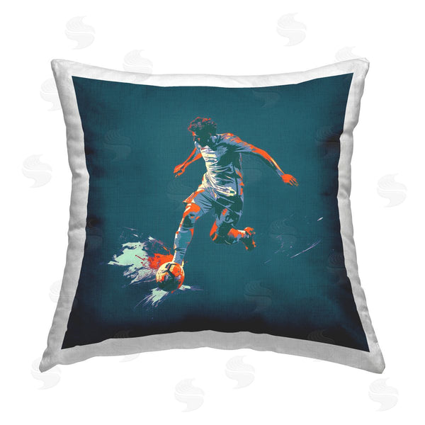 stupell industries Lazar Studio | Winning Soccer Goal Printed Throw Pillow
