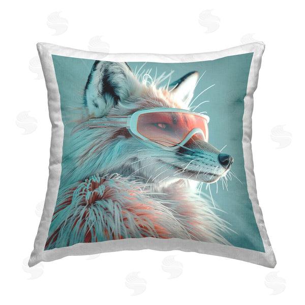 stupell industries Lazar Studio | Winter Whimsy Fox Printed Throw Pillow
