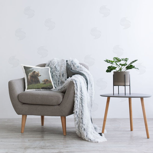 Stupell Industries Lazar Studio | Woodland Bear & Cub Printed Throw Pillow