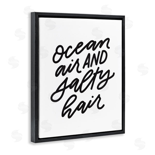 Stupell Industries Leah Bisch | Ocean Air Salty Hair Beach Lover Calligraphy Wall Art