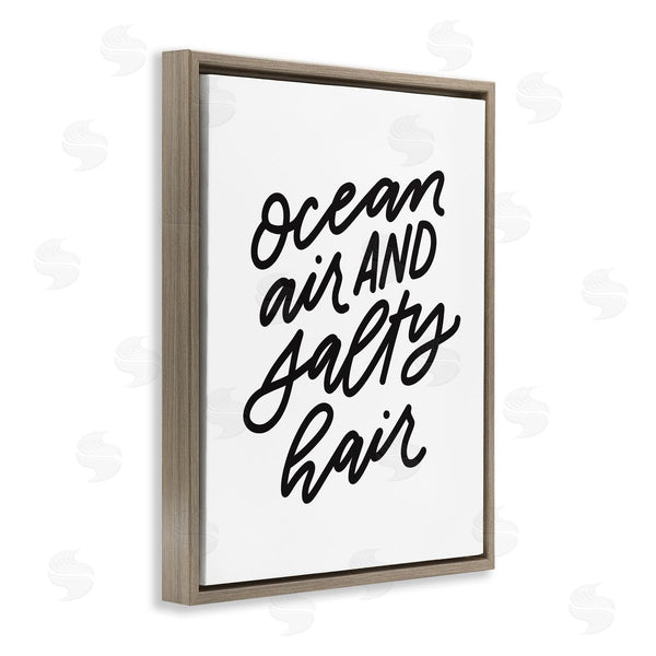 Stupell Industries Leah Bisch | Ocean Air Salty Hair Beach Lover Calligraphy Wall Art