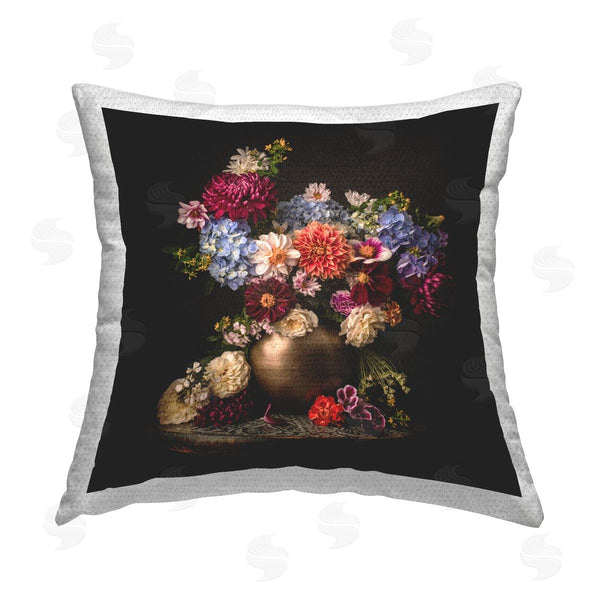 Stupell Industries Leah McLean | Assorted Flowers Arrangement Printed Throw Pillow