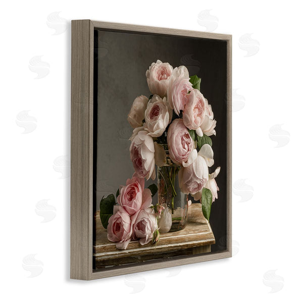 Stupell Industries Leah McLean | Classical White Pink Roses
