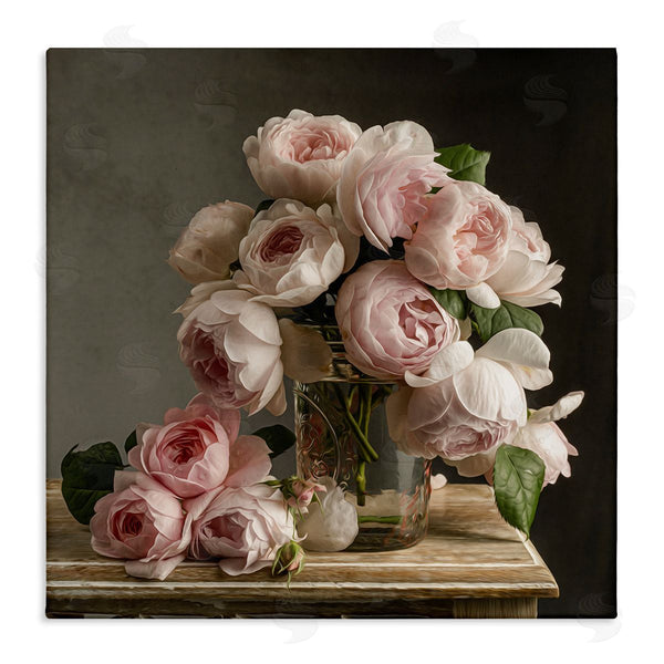 stupell industries Leah McLean | Classical White Pink Roses