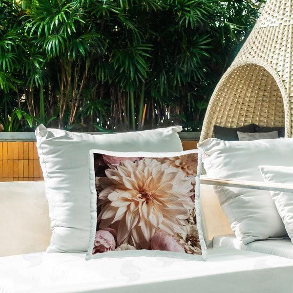 Stupell Industries Leah McLean | Close Up Dahlias Printed Throw Pillow