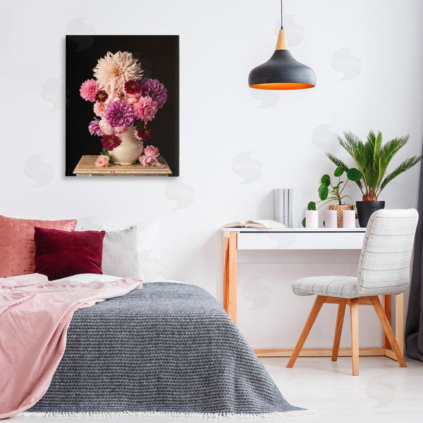 Stupell Industries Leah McLean | Full Dahlias Bouquet Wall Art