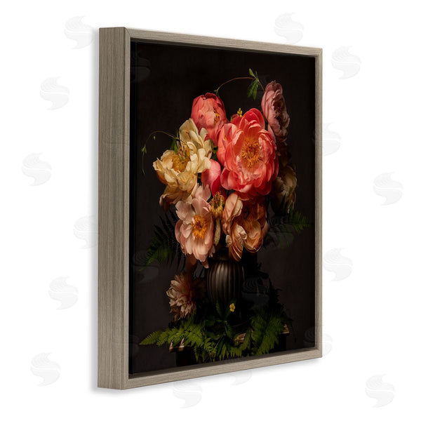 Stupell Industries Leah McLean | Peonies & Ferns Bouquet Wall Art