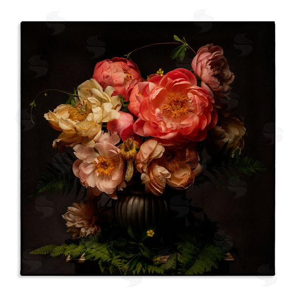 stupell industries Leah McLean | Peonies & Ferns Bouquet Wall Art