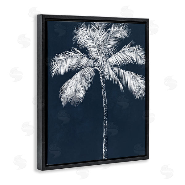 Stupell Industries Leah Noel Art | Blue Palm White Tree