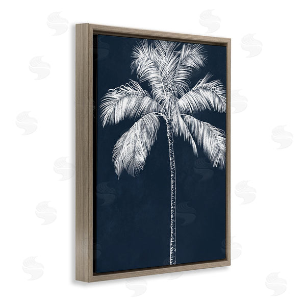 Stupell Industries Leah Noel Art | Blue Palm White Tree
