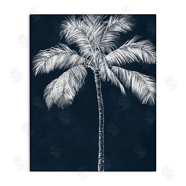 stupell industries Leah Noel Art | Blue Palm White Tree