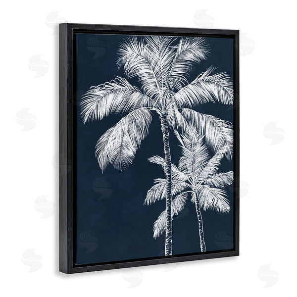 Stupell Industries Leah Noel Art | Blue Palms Tree Pair