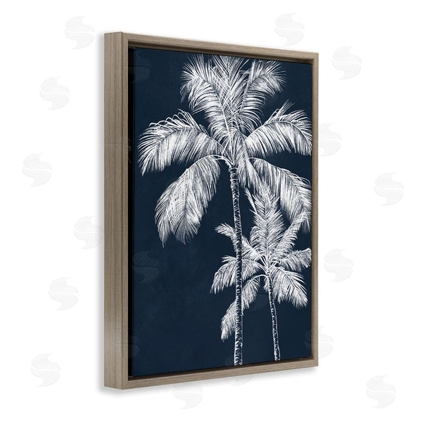 Stupell Industries Leah Noel Art | Blue Palms Tree Pair