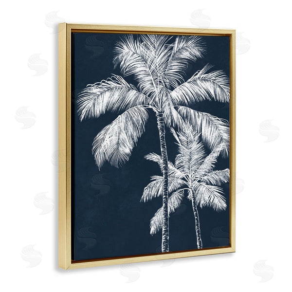 Stupell Industries Leah Noel Art | Blue Palms Tree Pair