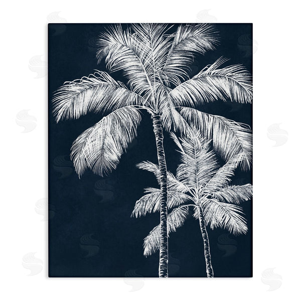 stupell industries Leah Noel Art | Blue Palms Tree Pair