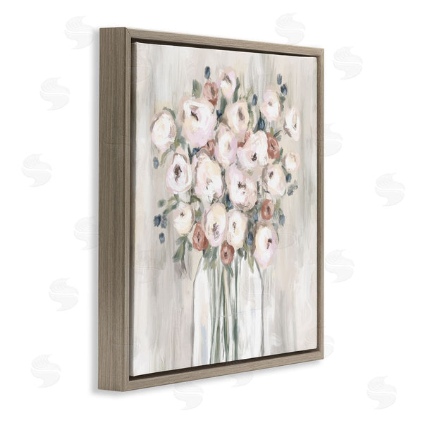 Stupell Industries Leah Noel Art | Muted Neutral Round Blossoms