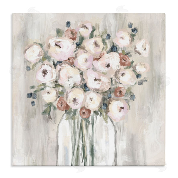 stupell industries Leah Noel Art | Muted Neutral Round Blossoms