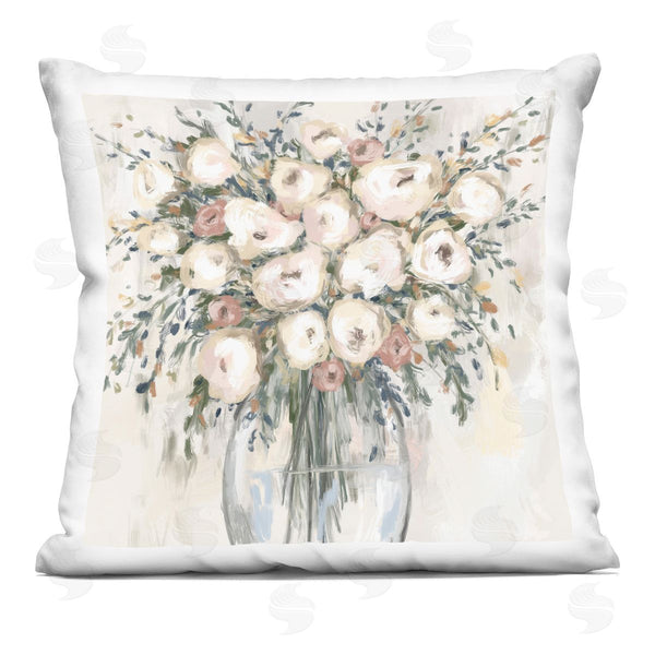 stupell industries Leah Noel Art | Round Blossoms in Bouquet Printed Throw Pillow