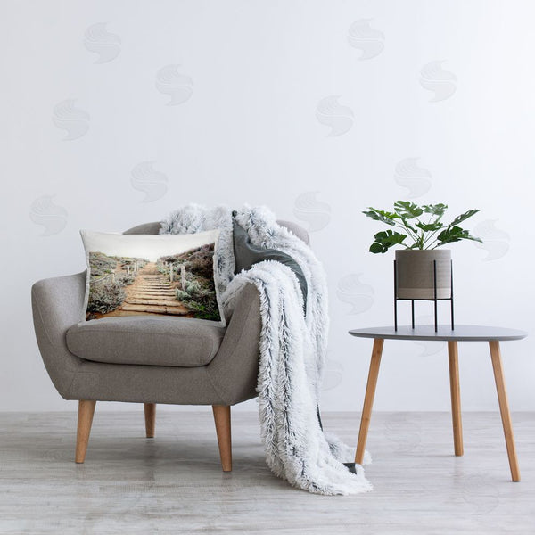 Stupell Industries Leah Noel Art | Wooden Stairway To Heaven Printed Throw Pillow