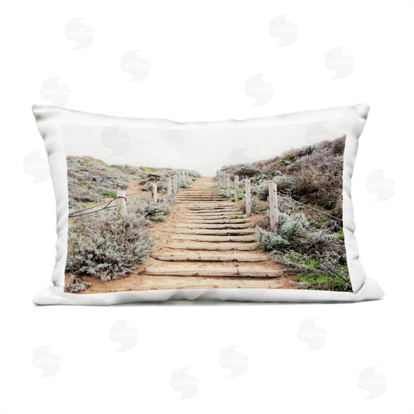 Stupell Industries Leah Noel Art | Wooden Stairway To Heaven Printed Throw Pillow