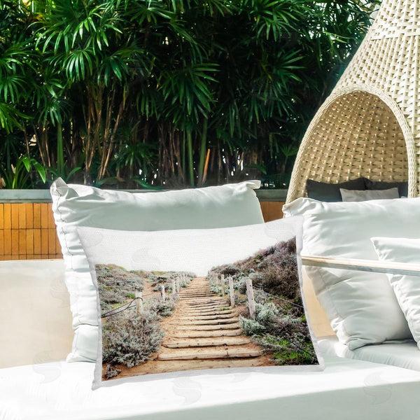 Stupell Industries Leah Noel Art | Wooden Stairway To Heaven Printed Throw Pillow