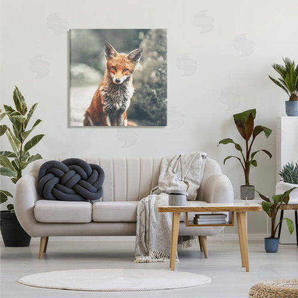 Stupell Industries Leah Straatsma | Adorable Woodland Fox Orange Fur Soft Tone Forest Wall Art