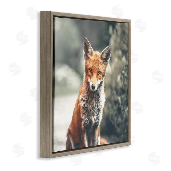 Stupell Industries Leah Straatsma | Adorable Woodland Fox Orange Fur Soft Tone Forest Wall Art