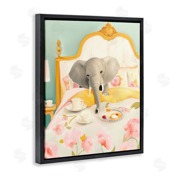 Stupell Industries Leah Straatsma | Breakfast In Bed Elephant Wall Art