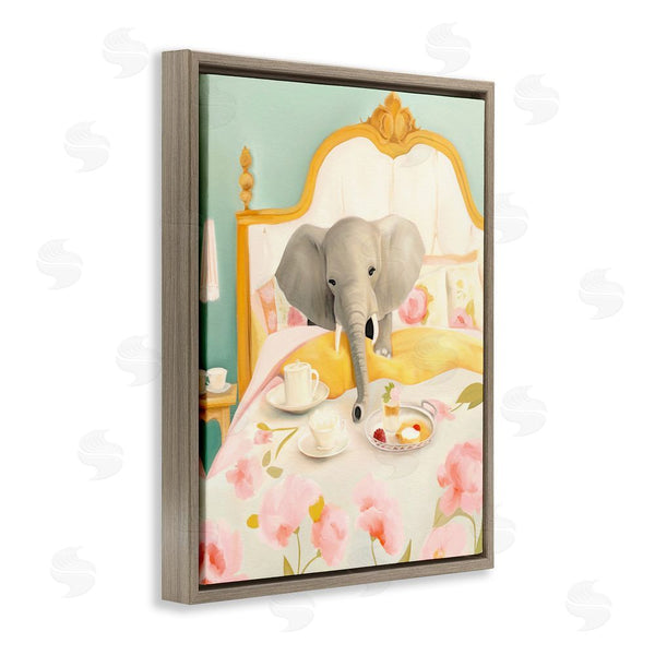 Stupell Industries Leah Straatsma | Breakfast In Bed Elephant Wall Art