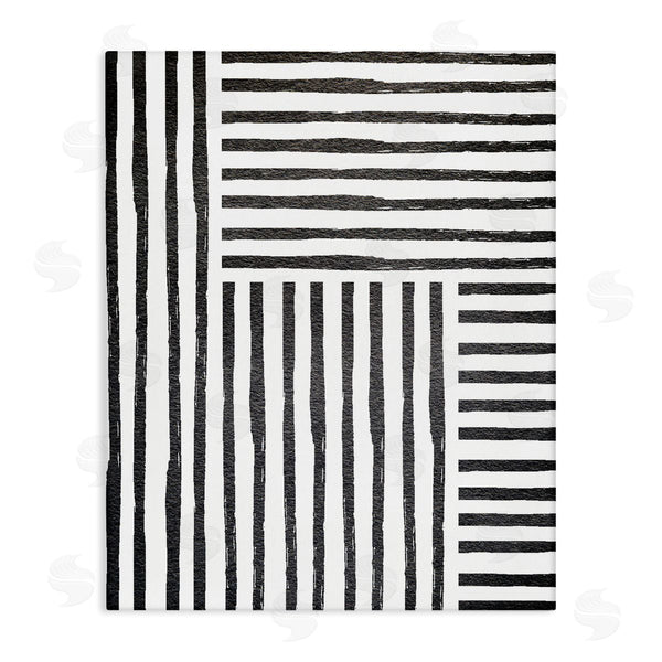 stupell industries Leah Straatsma | Dominant Patterned Perpendicular Lines Modern Minimal Abstraction Wall Art