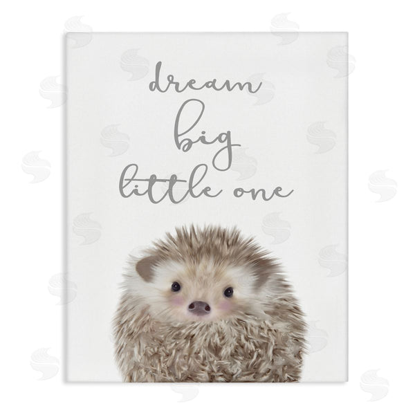 stupell industries Leah Straatsma | Dream Big Little One Adorable Inspirational Hedgehog Wall Art