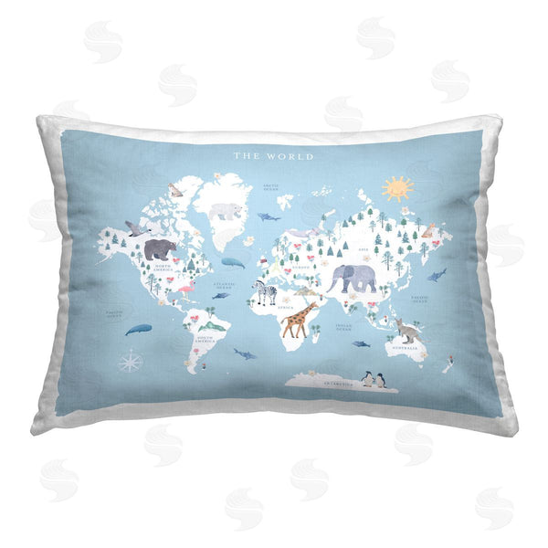 stupell industries Leah Straatsma | Educational Animal Map