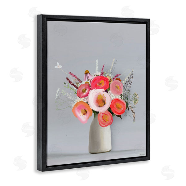 Stupell Industries Leah Straatsma | Flower Vase Pink Grey Painting