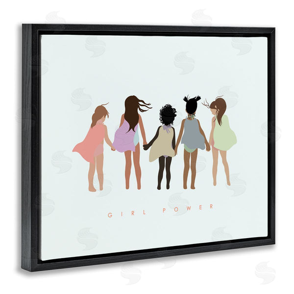 Stupell Industries Leah Straatsma | Girl Power Inclusive Caped Superheroes Wall Art