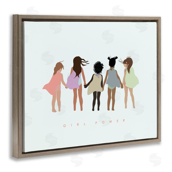 Stupell Industries Leah Straatsma | Girl Power Inclusive Caped Superheroes Wall Art